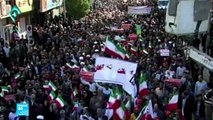 عشرات الآلاف يتظاهرون في عدد من المدن الإيرانية دعما للنظام بعد مظاهرات احتجاجية