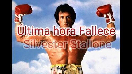 Último minuto fallece actor de Hollywood Silvester Stallone