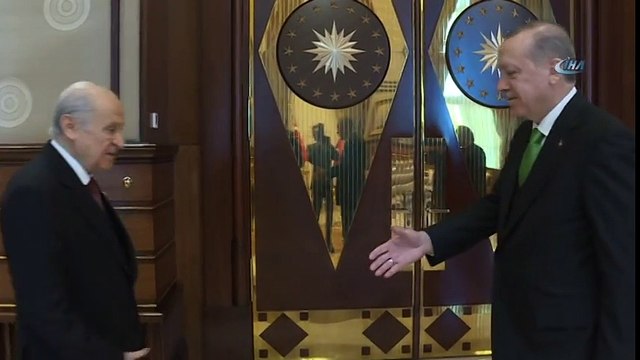 Cumhurbaşkanı Erdoğan, MHP Lideri Bahçeli İle Bir Araya Geldi