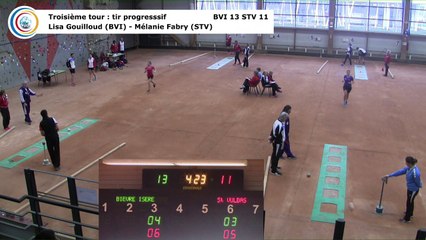 Troisième tour, tir progressif, Club Elite Féminin, J6 play-off, Bièvre Isère contre Saint-Vulbas, février 2018