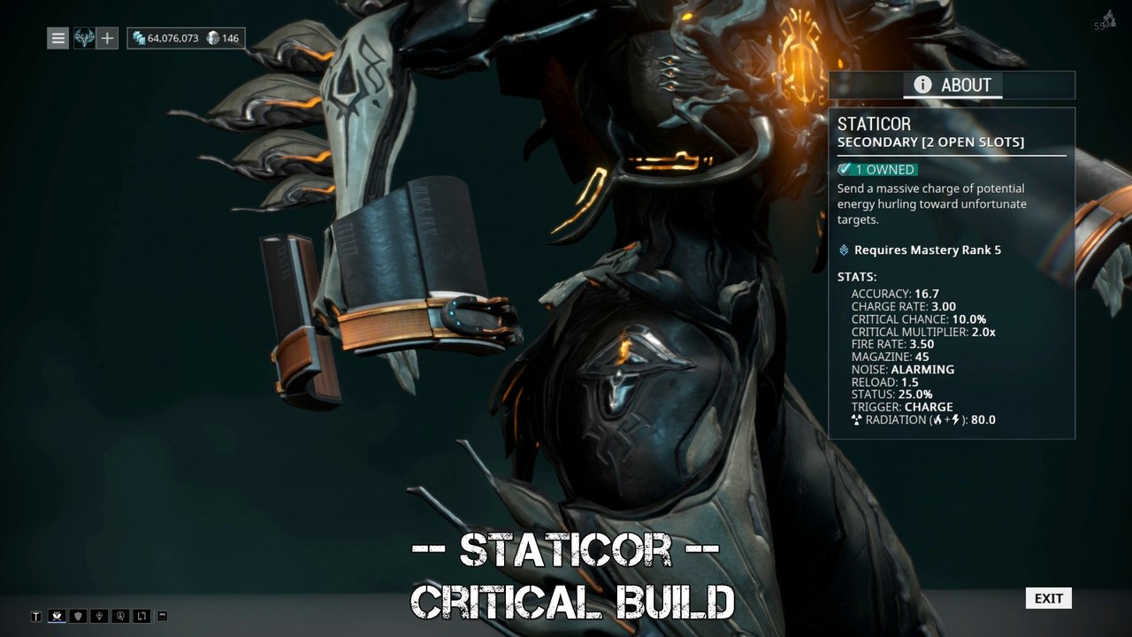 Warframe Staticor - Critical Build