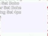 Dodou Queen Boho Style Bedding Set Boho Duvet Cover Set Bohemian Bedding Set 4pcs