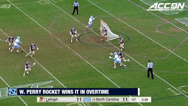 William Perry's Rocket Shot Wins It In Overtime For UNC Men's Lacrosse