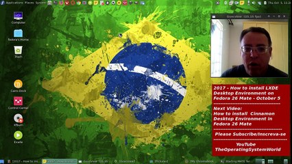 2017 - How to install LXDE Desktop Environment on Fedora 26 Mate - October 5