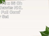 Northwest NOR1NHL836000004BBB 76 x 86 Chicago Blackhawks NHL Soft  Cozy Full Comforter