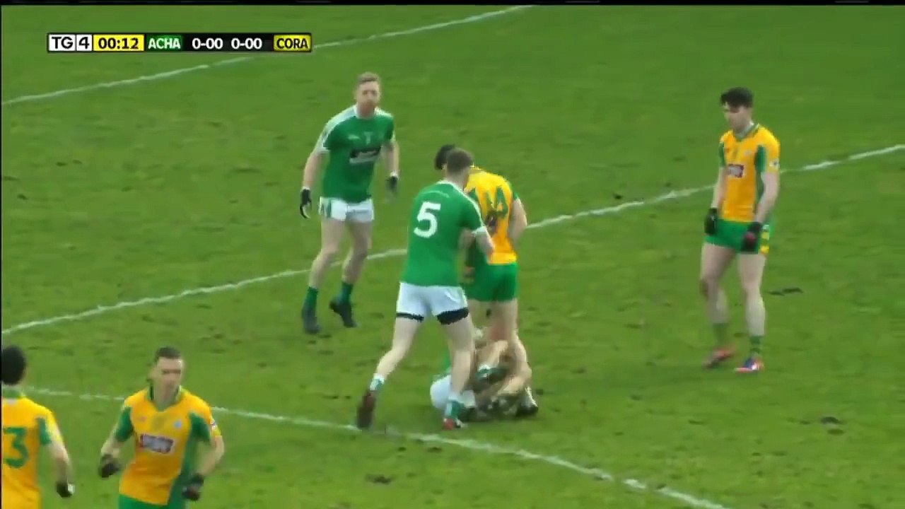 Martin Farragher Red card Corofin v Moorefield