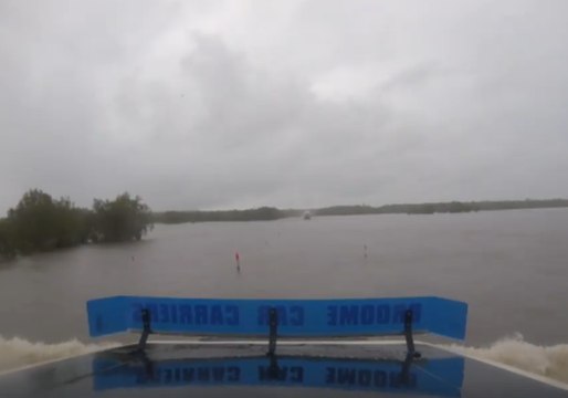 Astonishing Footage Shows Rural Roads Submerged by Floodwaters as Cyclone Kelvin Approaches