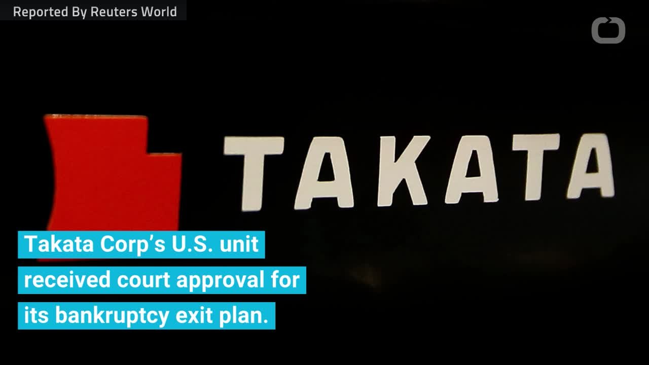 Takata's U.S. Bankruptcy Plan Approved