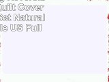 Tartan Stag Reversible Duvet Quilt Cover Bedding Set Natural  UK Double  US Full
