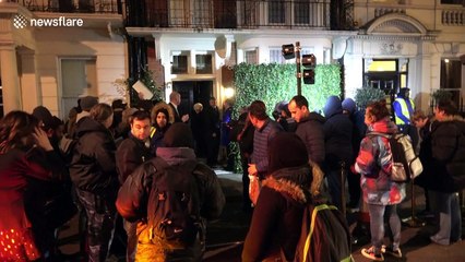 Gillian Anderson and Damian Lewis among stars at pre-Bafta dinner party