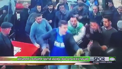 AKHİSARSPOR İLE BURSASPOR TARAFTARI ARASINDA ÇIKAN OLAYDA İKİ KİŞİ YARALANDI - MAnisa Medya TV