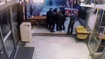Çorbacıda silahlı kavga: 3 yaralı - Güvenlik kamerası - İSTANBUL