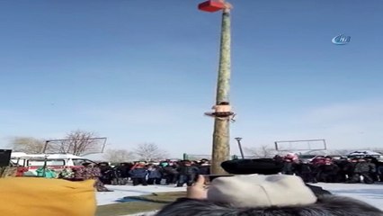 - Yarışmacı dev direkten böyle düştü