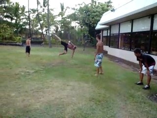 jeremy naa and bryson doing flips