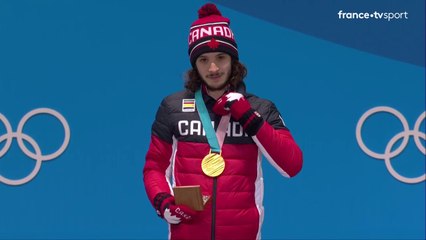 JO 2018 : Patinage de vitesse - 1000m hommes. Remise des médailles