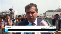 عزيز أخنوش وزير الفلاحة المغربي في زيارة ميدانية لميناء الحسيمة
