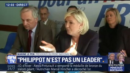 "Florian Philippot n'est pas un leader, son mouvement n'existera pas", tacle Marine Le Pen