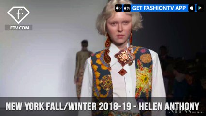New York Fashion Week Fall/Winter 18 19 - Helen Anthony | FashionTV | FTV