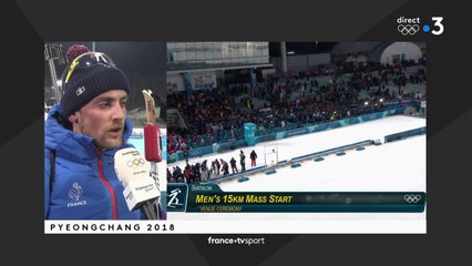 JO 2018 : Biathlon - Mass start Hommes / Simon Desthieux : "Une fin de course difficile"