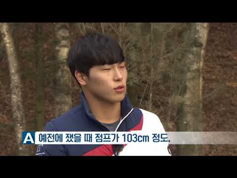 [윤성빈과 솔직한 인터뷰] 기자와 직접 점프 대결해보니 '어마어마'