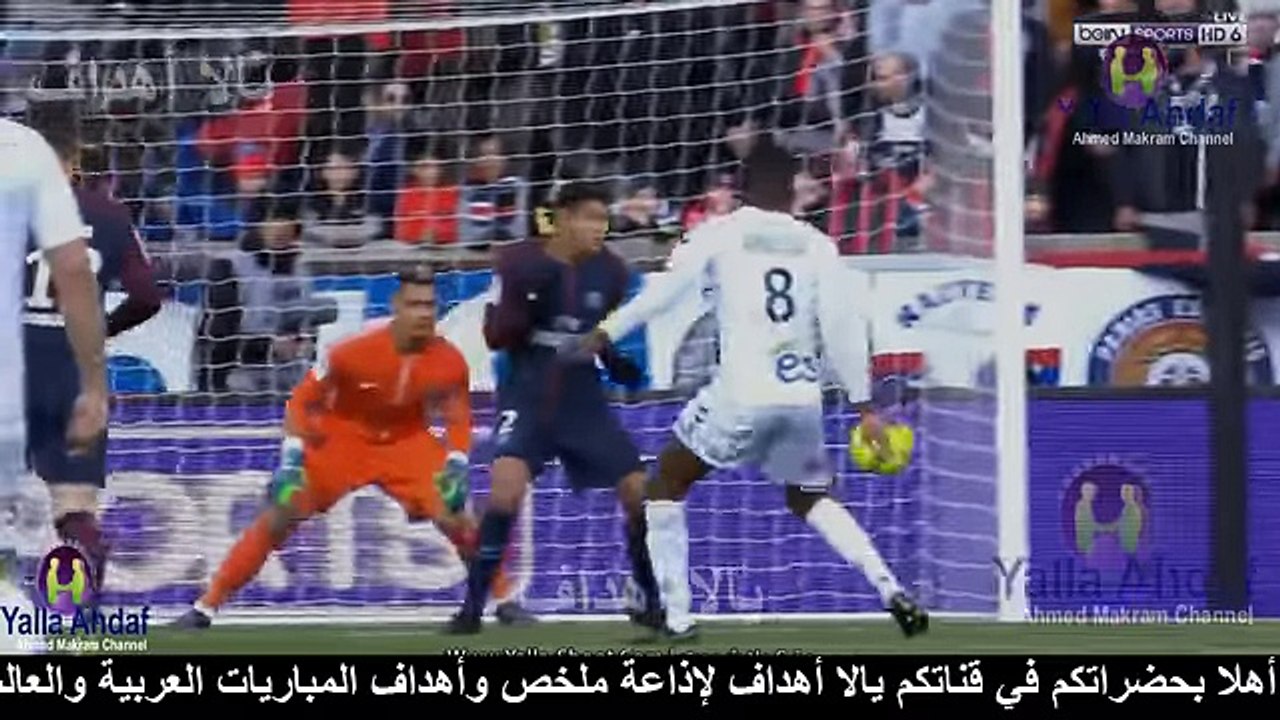 ملخص أهداف مباراة باريس سان جيرمان وستراسبورج 5 - 2 [ تألق نيمار ] - مباراة الجنون - ثنائية كافاني