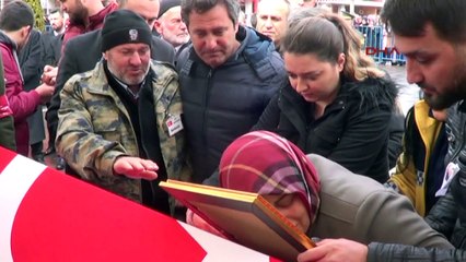 Şehit Astsubay Şahin’i Samsun’da 8 bin kişi uğurladı