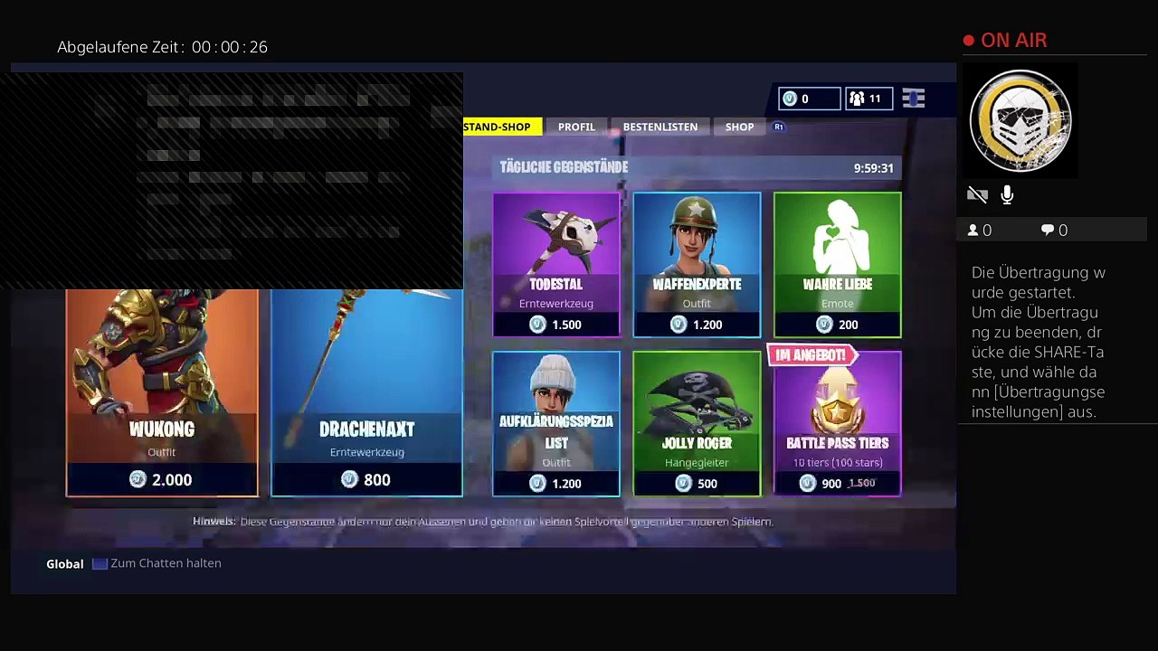 PS4-Live-Übertragung von xXgohstkillerXx-