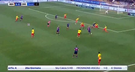 Giovanni Crociata Goal - Benevento 0-1 Crutone 18-02-2018