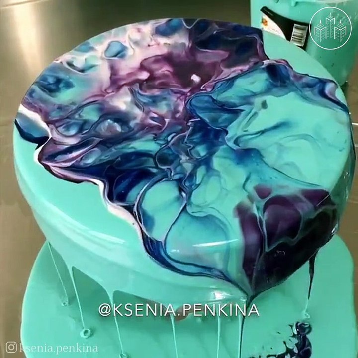 Mirror Glaze Cakes by Ksenia Penkina