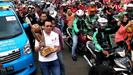 Jakmania Tagih Janji Stadion Saat Konvoi Juara Persija