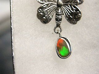 Sterling Welded Chain with Ethiopian Chocolate Opal