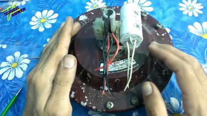 Ceiling fan connection with capacitor  ! हिन्दी !! TECHNICAL ANWER
