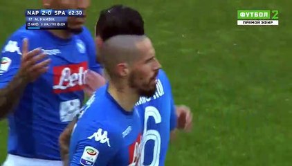 Marek Hamsik  Goal HD - Napoli	2-0	Spal 18.02.2018