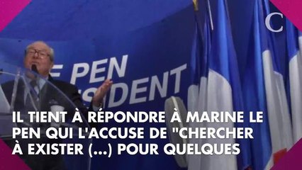 Elle "ne pourra rompre les liens avec moi qu'en se suicidant" : Jean-Marie Le Pen tacle sa fille Marine