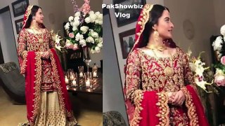 Aiman khan as a bride during her Upcoming Drama serial