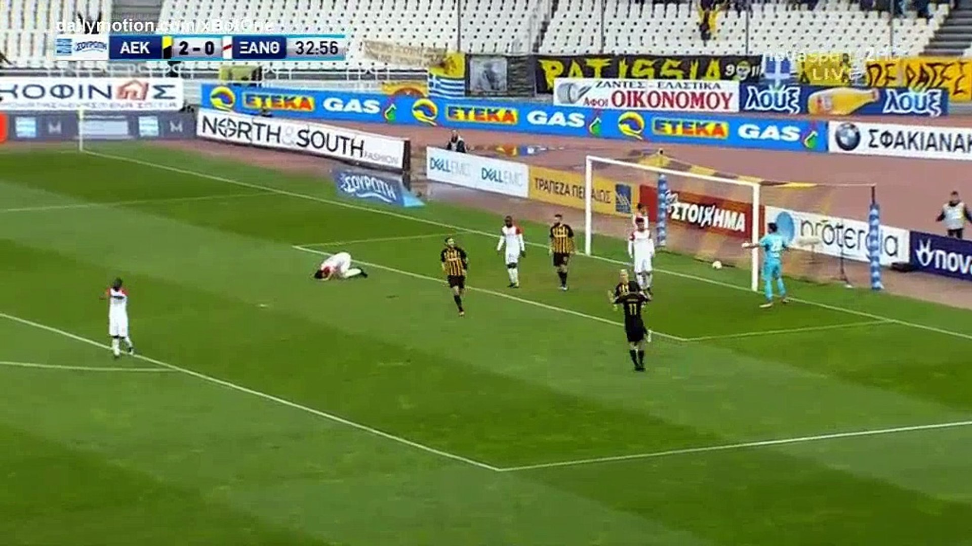 Long The owner saint Ognjen Vranjes Hat-trick Goal HD - AEK Athens FC 3 - 0 Xanthi FC -  18.02.2018 (Full Replay) - video Dailymotion