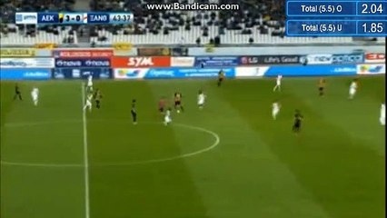 Anastasios Bakesetas Goal AEK Athens 4-0 Xanthi 18.02.2018
