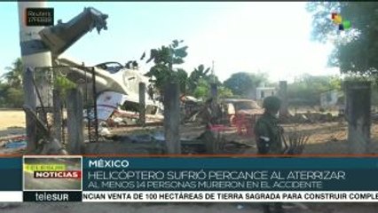 México: la Sedena asumirá responsabilidad del accidente de helicóptero