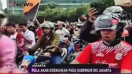 Persija Juara, Ribuan Jakmania Tumpah Ruah di Jalanan Ibu Kota