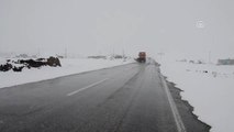Tendürek Geçidi'nde Kar Yağışı Nedeniyle Ulaşımda Aksamalar Yaşanıyor