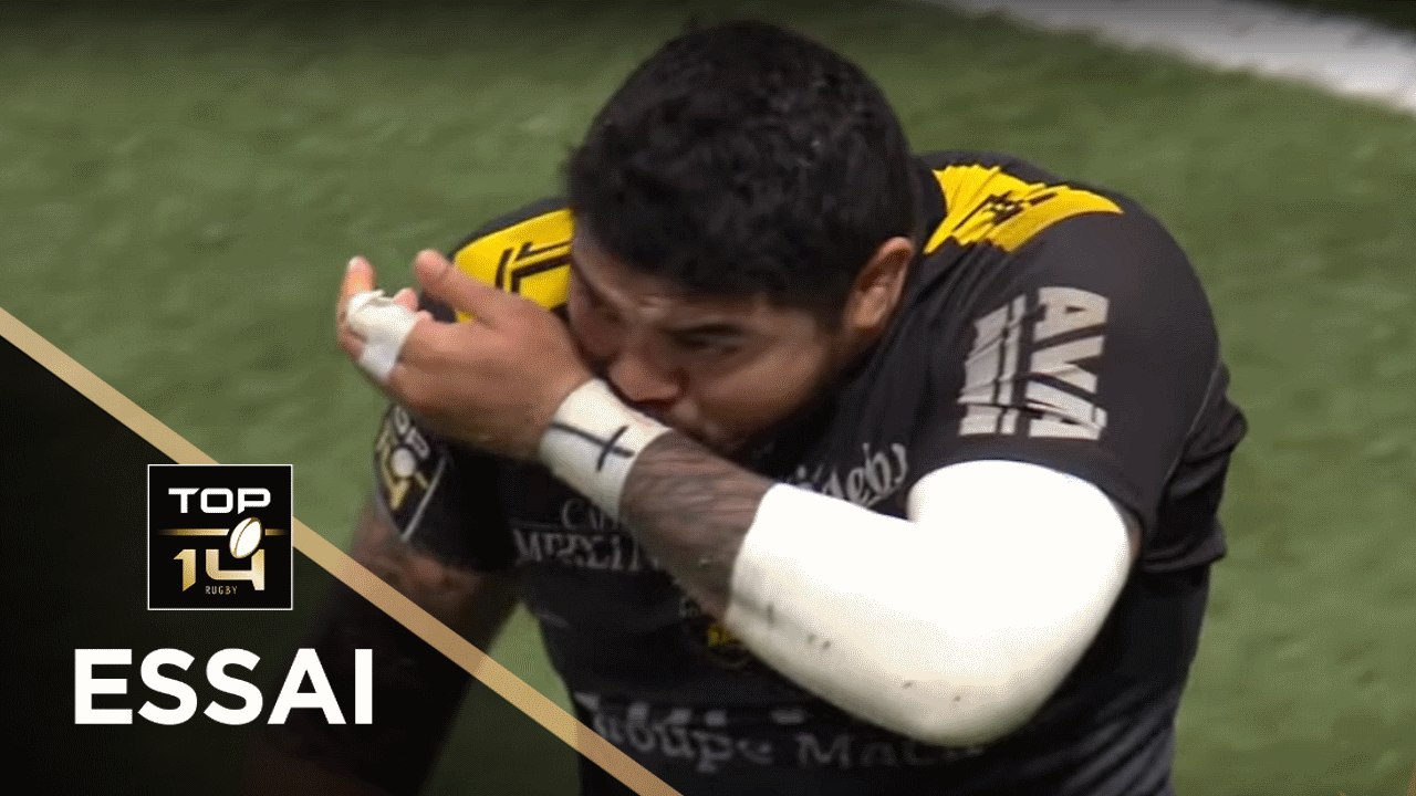 TOP 14 - Essai Afa AMOSA (SR) - Racing 92 - La Rochelle - J17 - Saison 2017/2018