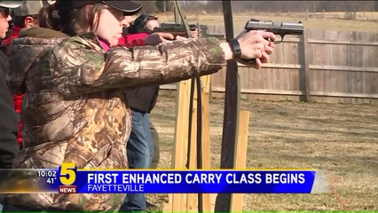 Students, Community Members Take First Arkansas Enhanced Carry Class