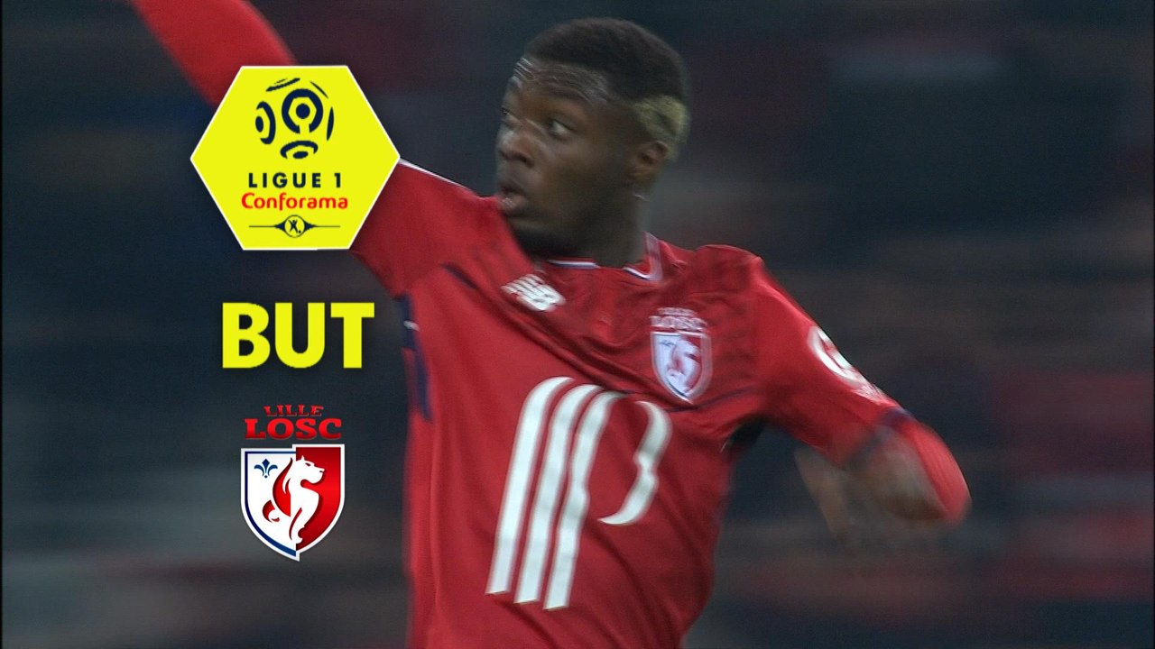 But Nicolas PEPE (65ème) / LOSC - Olympique Lyonnais - (2-2) - (LOSC-OL) / 2017-18