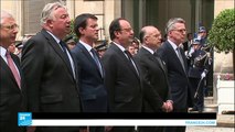 فرنسا: الرئيس وأعضاء الحكومة يقفون دقيقة صمت على أرواح الشرطي ورفيقته