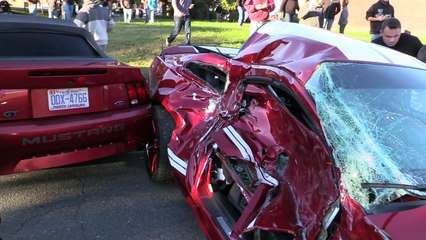Shelby GT500 Burnout Crash || ViralHog