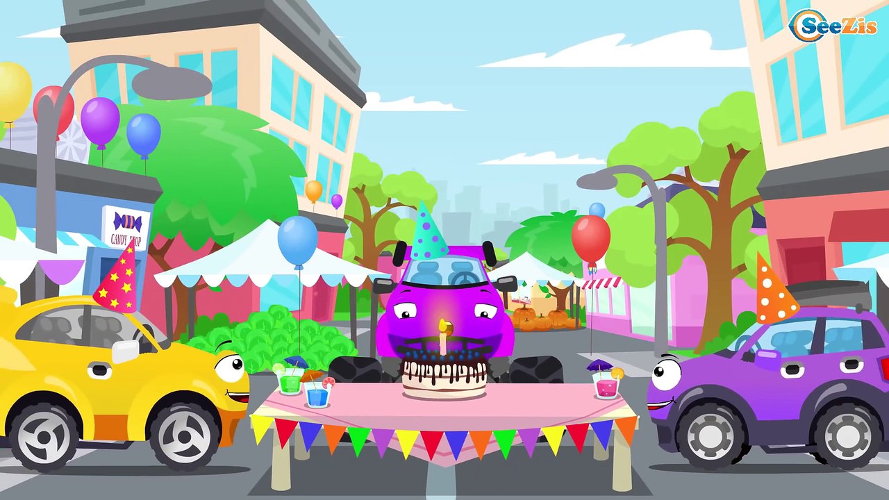 The Red Fire Truck and The Monster Truck - Emergency Car for Kids - NEW Cars & Trucks Cartoon