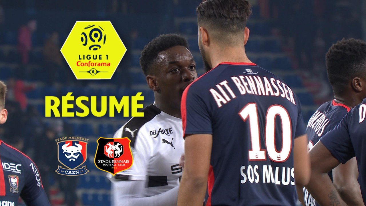 SM Caen - Stade Rennais FC (2-2)  - Résumé - (SMC-SRFC) / 2017-18