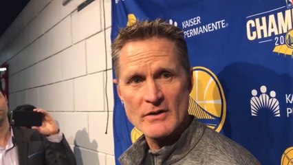 Download Video: 'It's disgusting': Steve Kerr urges people to vote for politicians who will fight for gun control