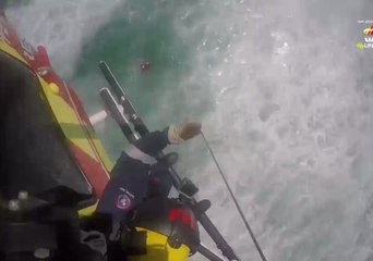 Download Video: Man Rescued by Helicopter From Dangerous Surf Powered by Cyclone Gita