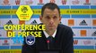 Conférence de presse Olympique de Marseille - Girondins de Bordeaux (1-0) : Rudi GARCIA (OM) - Gustavo POYET (GdB) /  2017-18